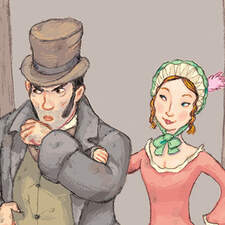 Bill and Nancy. Illustration from Oliver Twist. © Usborne Publishing.