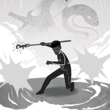 "Future Hero: Battle for Sky Kingdom" (Book 4), a middle-grade book written by Remi Blackwood, cover illustrated by Alicia Robinson, and interior illustrations by Deise Lino.
Scholastic, UK, 2024.