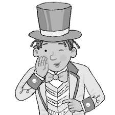 Illustration from a book about the life of The Amazing Houdini. Two narrators. Published by Holder and Stoughton.