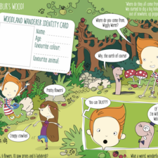 'Wes and Wendy' work sheet for Wacky Warehouse - as well as the illustrations, I wrote the puzzles in the booklet and designed the layouts. My time working in schools came in very useful!