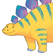 Steggy the dinosaur.