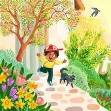 Easter Morning (from picture book Juliet’s Easter Egg Hunt)