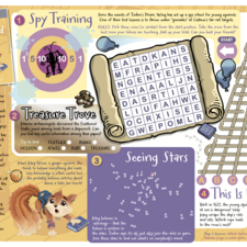 Feathered Snake promotional worksheet - Side 1. All content written and illustrated by me.