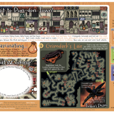 Tinker's Prism promotional activity sheet - Side 2. All content written and illustrated by me.