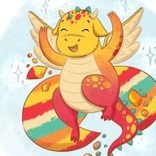 Personal project - Lemon the Dragon hatches from his egg!