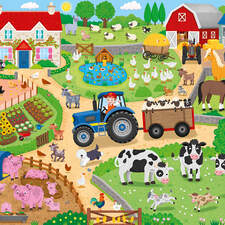 Down on the Farm giant floor puzzle for Tree Toys.
