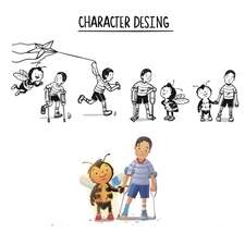 Character design for a deeply inspiring story about friendship, resilience, and perseverance.