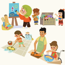 Several illustrations done for Macmillan Education.