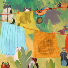 Full page spread from children's book 'Mäktiga Max', (Mighty Max). Children's book, published 2025. Illustrated and written for Opal. Published in Sweden and Denmark.