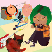 Spread from 'Vems är Bob?', (Whose is Bob?). Children's book, published 2021. Illustrated and written for Natur & Kultur. Published in Sweden and Norway.