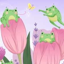 Tulips and Toads - Personal Illustration