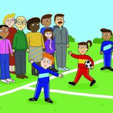 Football scene - CUP work
