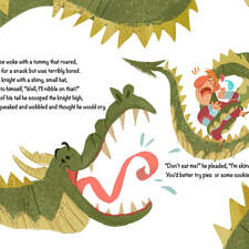 "Lucky the Hungry Dragon"- personal project