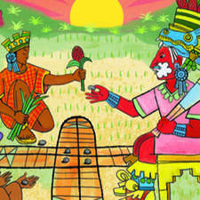 PATOLLI, the ancient Aztec game. POPUP - GAMES by David Hawcock