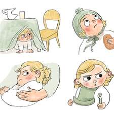 Suspicious baby - character studies 