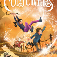 Cover illustration for "The Conjurers" middle grade fantasy series.