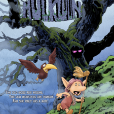 Promotional poster for "Muckloon" graphic novel, Irish mythology series.