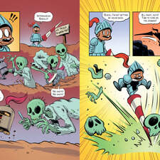 Interior sequential art for the "Sophie" graphic novel series.
