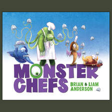 Cover art for "Monster Chefs" picture book.