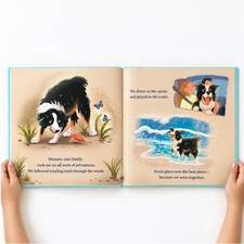 The Wonderful World of Ace — A personalised picture book illustrated through Beehive Illustration for a family who were lucky enough to know and love Ace.

Bringing Ace’s story to life was a way of creating somewhere to return to. Somewhere there is still another walk, another adventure, a little more time together. Somewhere a goodbye can wait a little longer.

In memory of a dog who made an ordinary life together extraordinary.